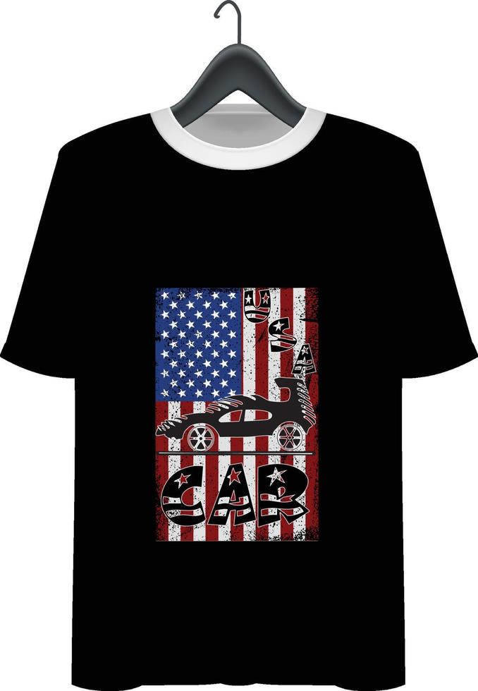 Car t-shirt design vector