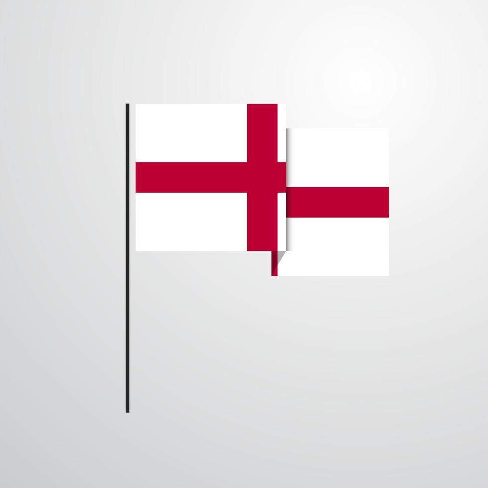 England waving Flag design vector