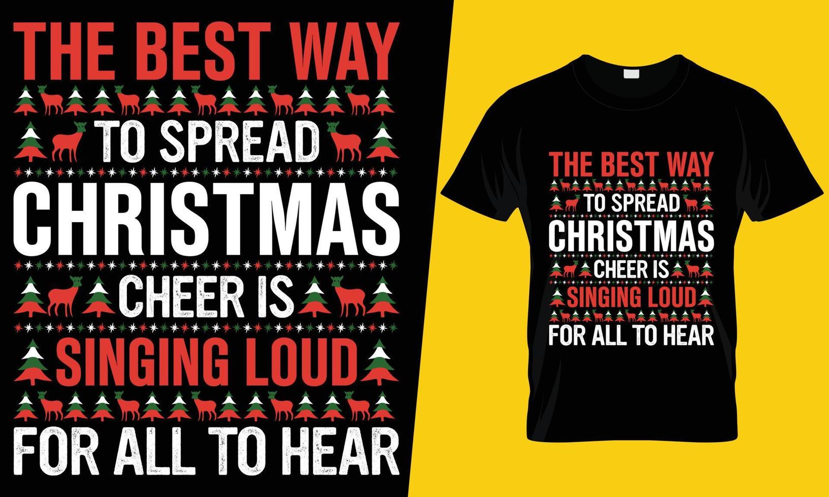 Christmas T-Shirt Design vector