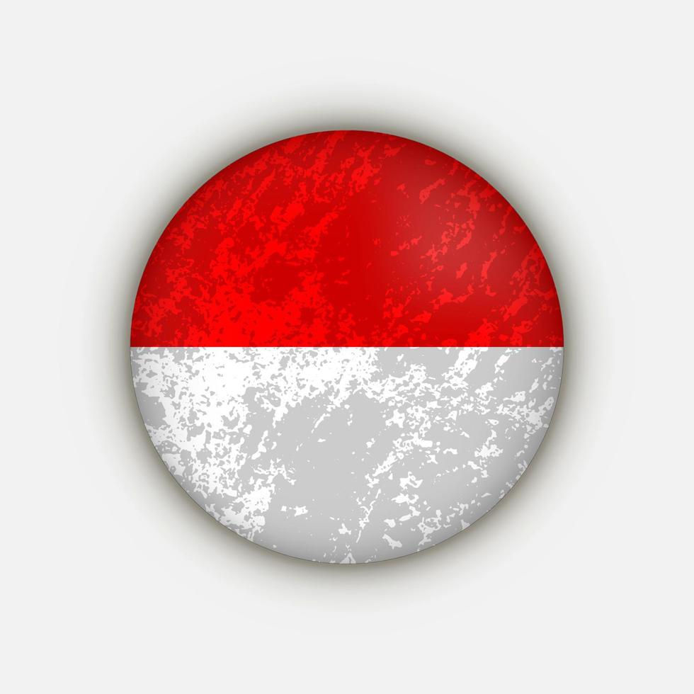 Country Indonesia. Indonesia flag. Vector illustration.