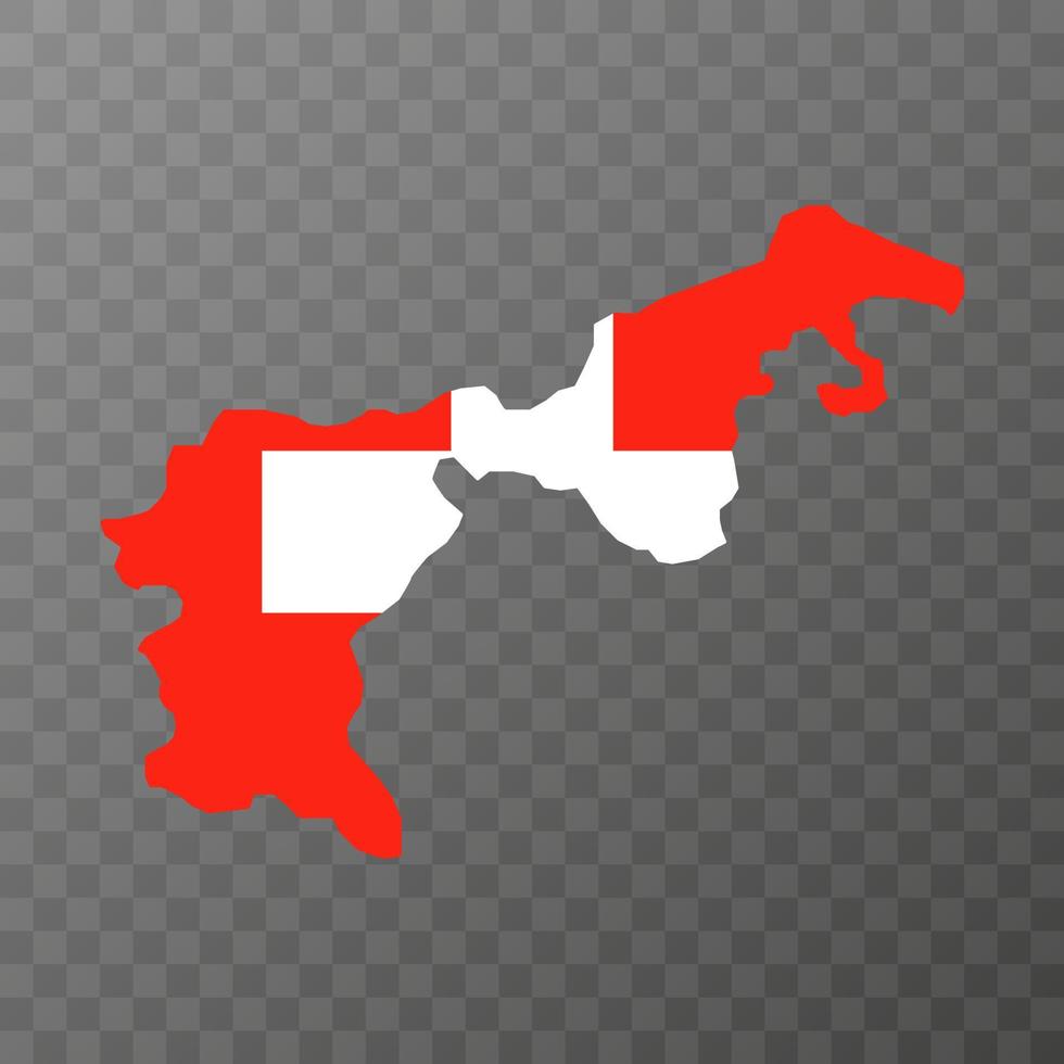 Appenzell Ausserrhoden map, Cantons of Switzerland. Vector illustration.