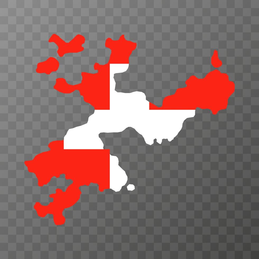 Solothurn map, Cantons of Switzerland. Vector illustration.