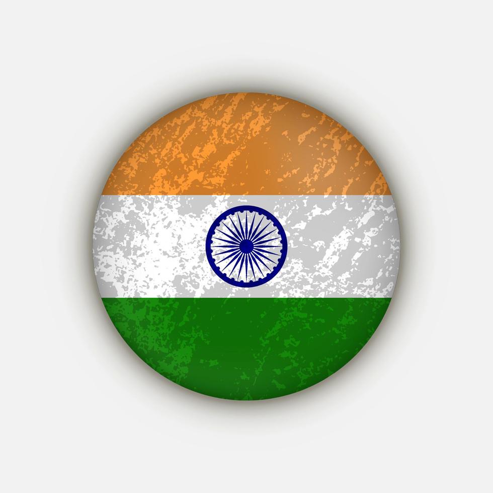 país indio. bandera india ilustración vectorial vector