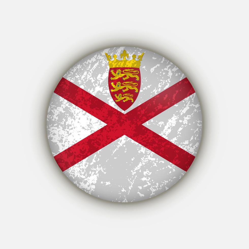 Country Jersey. Jersey flag. Vector illustration.