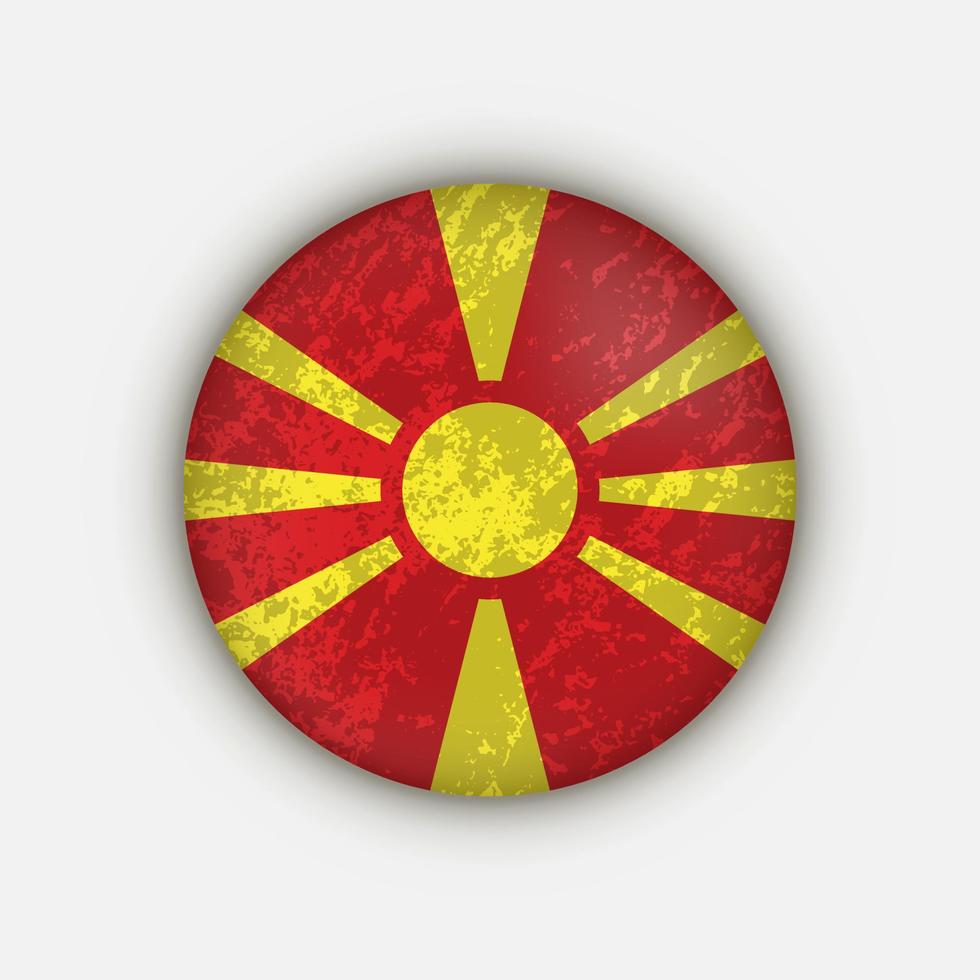 país macedonia del norte. bandera de macedonia del norte. ilustración vectorial vector