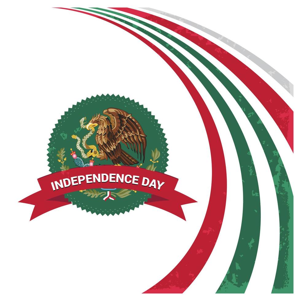 vector de diseño del día de la independencia de méxico