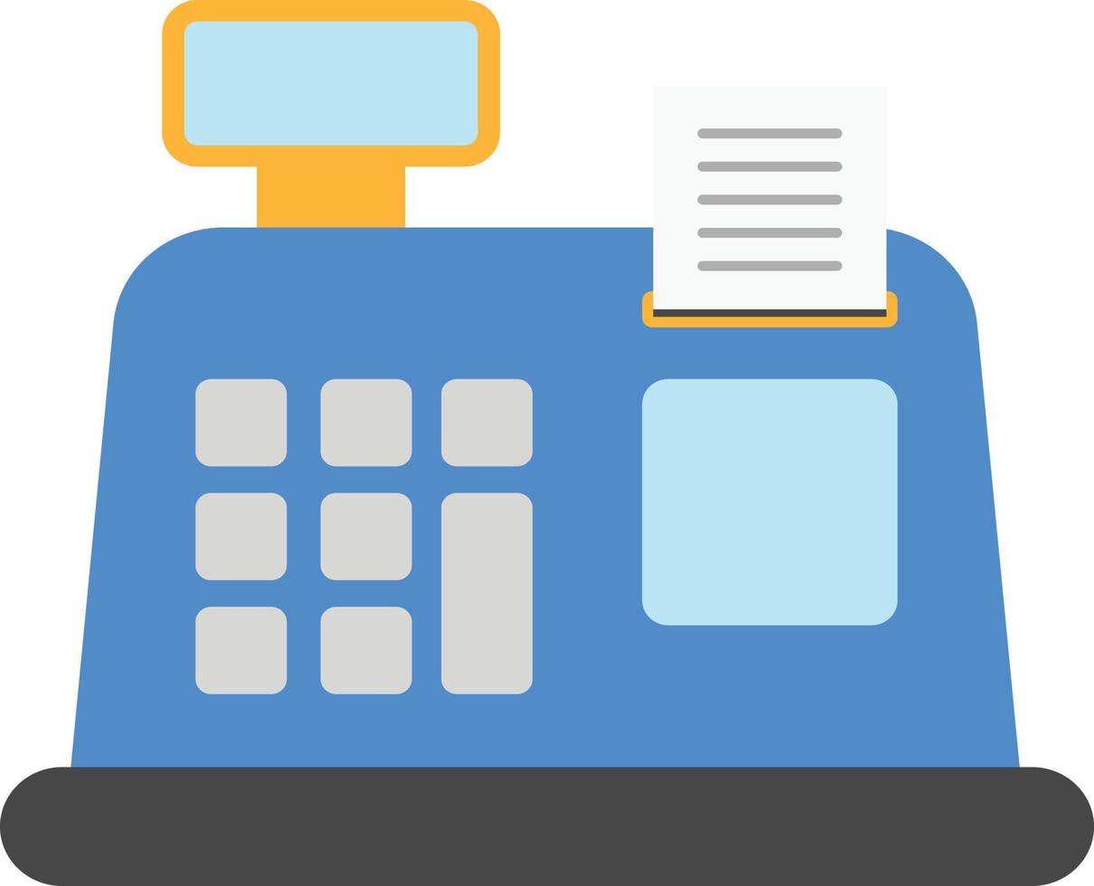 cashier register money vector