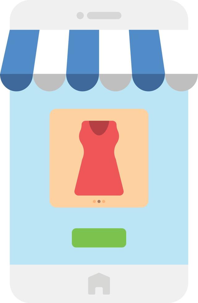 online shop apps fashion product vector