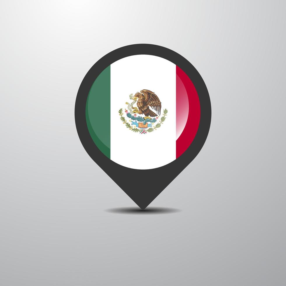 Mexico Map Pin vector