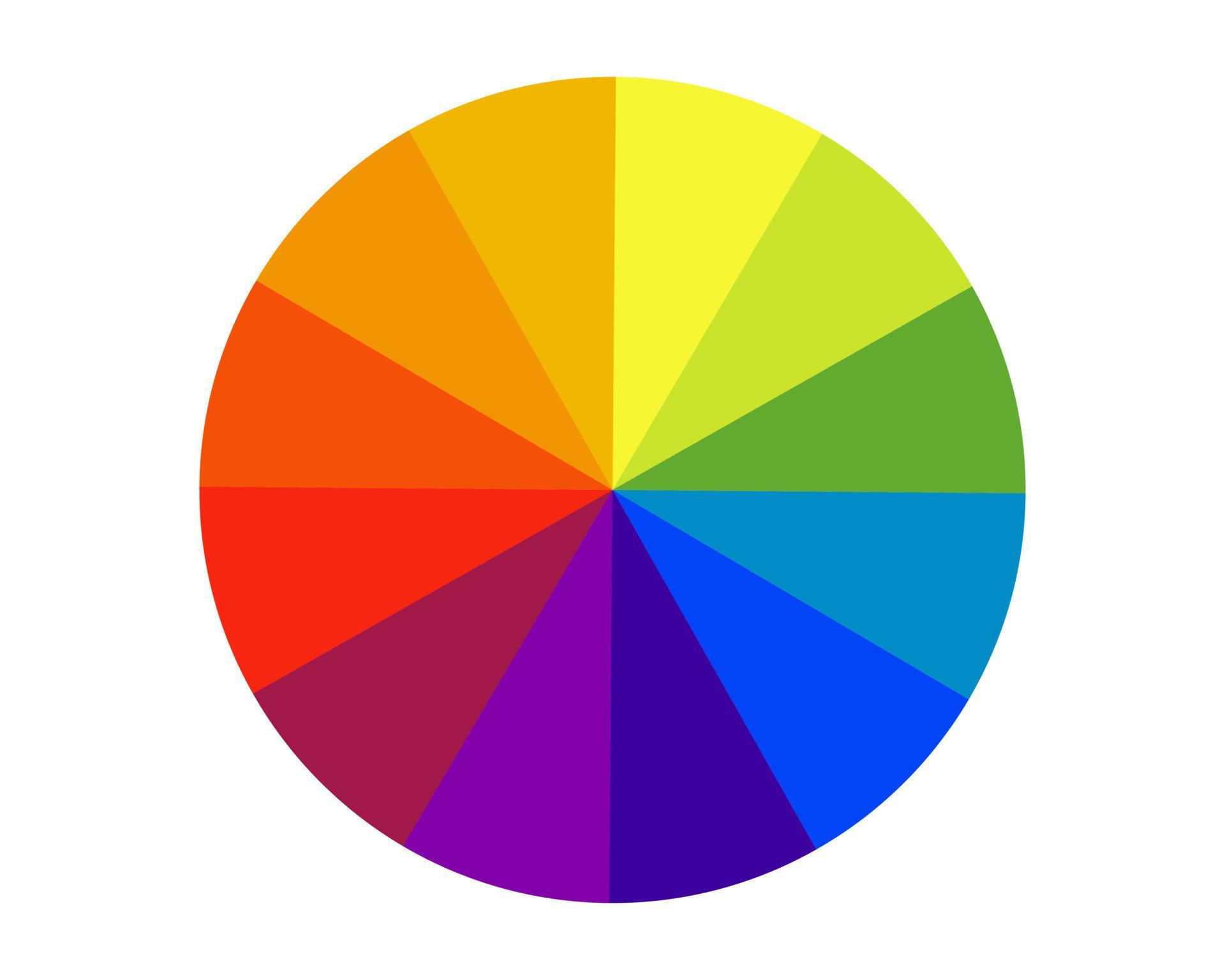 Rainbow color wheel vector design element. 14215152 Vector Art at Vecteezy