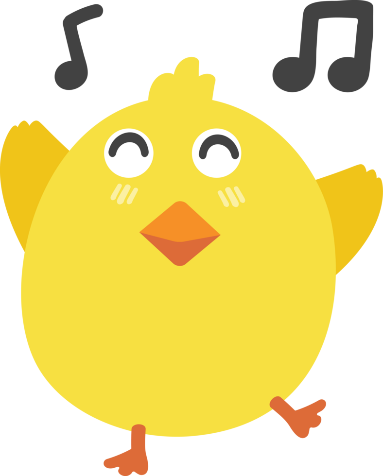 dancing chick cartoon character crop-out png