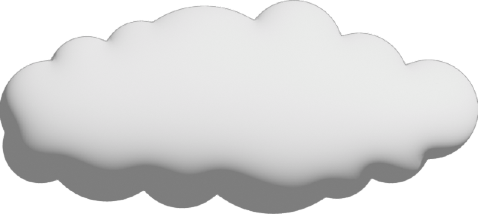 White cloud Crop-out Icon png