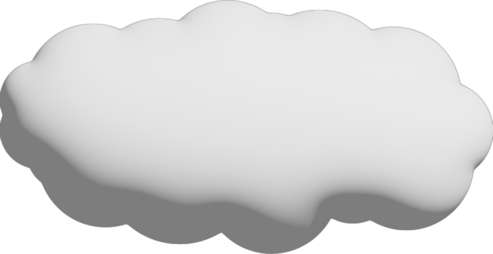 wit wolk uitsnijden icoon png