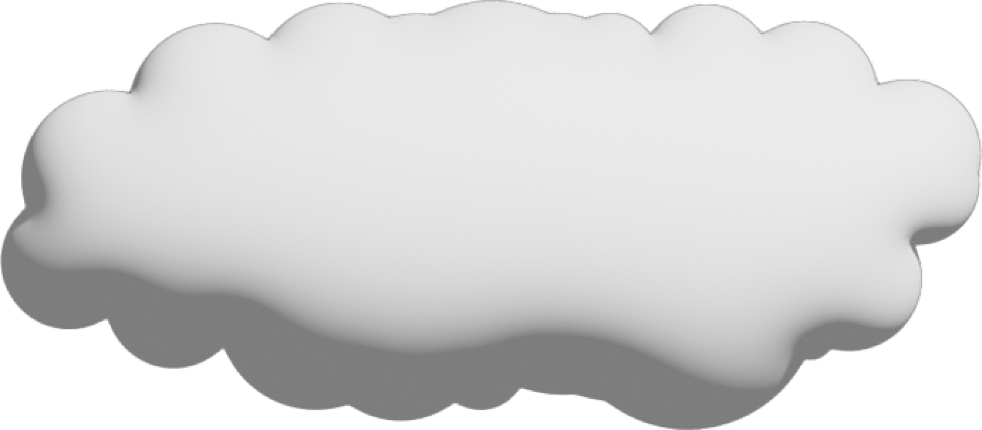 wit wolk uitsnijden icoon png