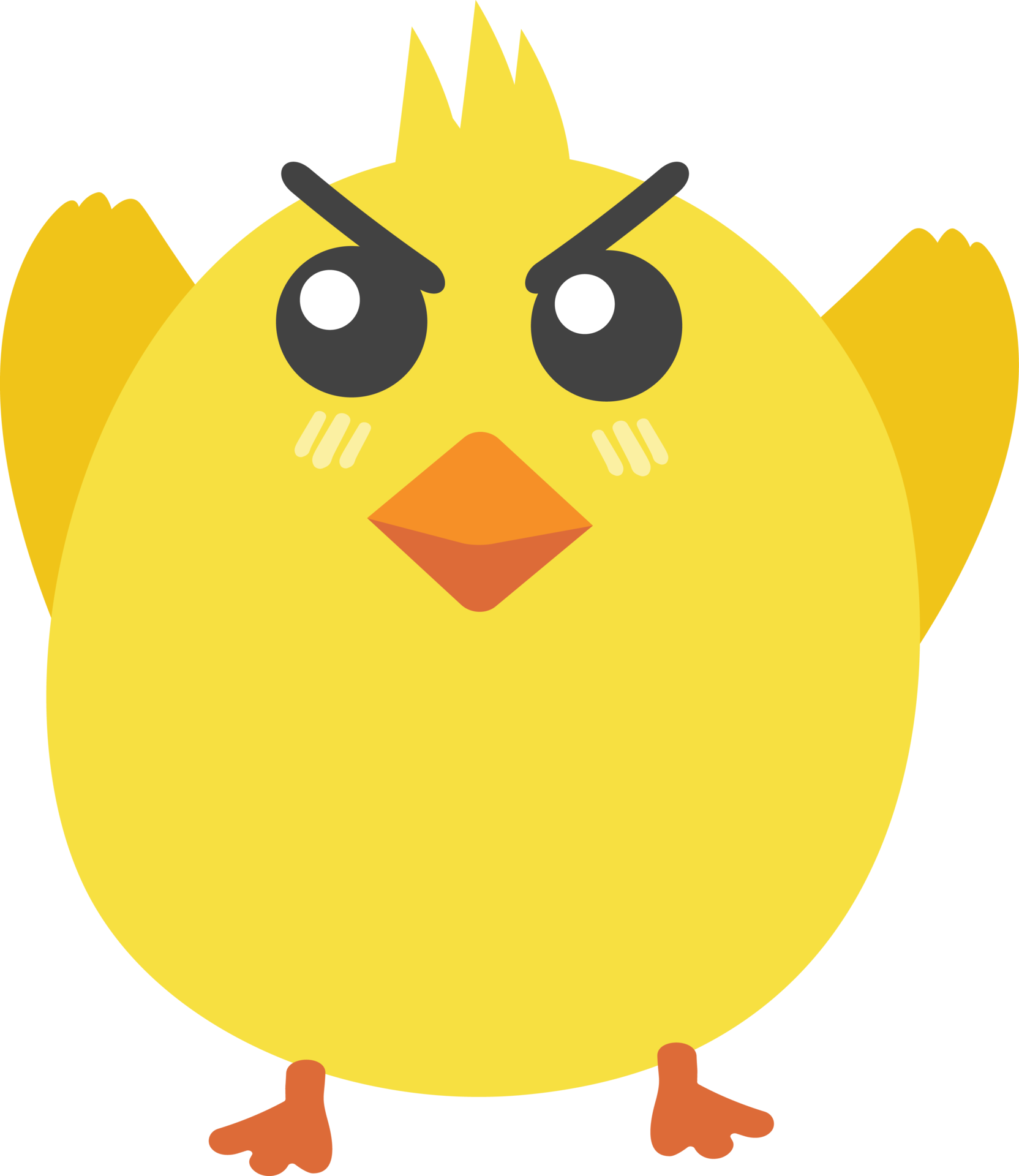Free angry chick cartoon character crop-out 14215276 PNG with Transparent Background Free angry chick cartoon character crop-out 14215276 PNG with Transparent Background