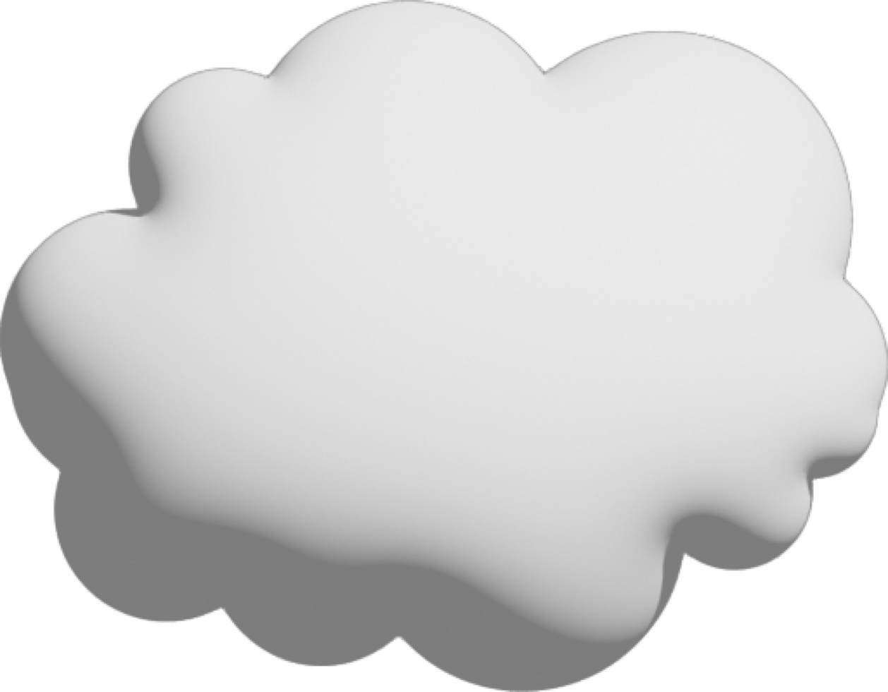 White cloud Crop-out Icon png