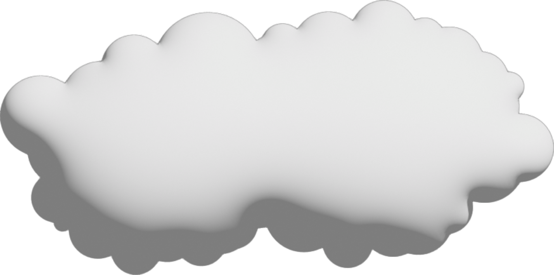 icono de recorte de nube blanca png