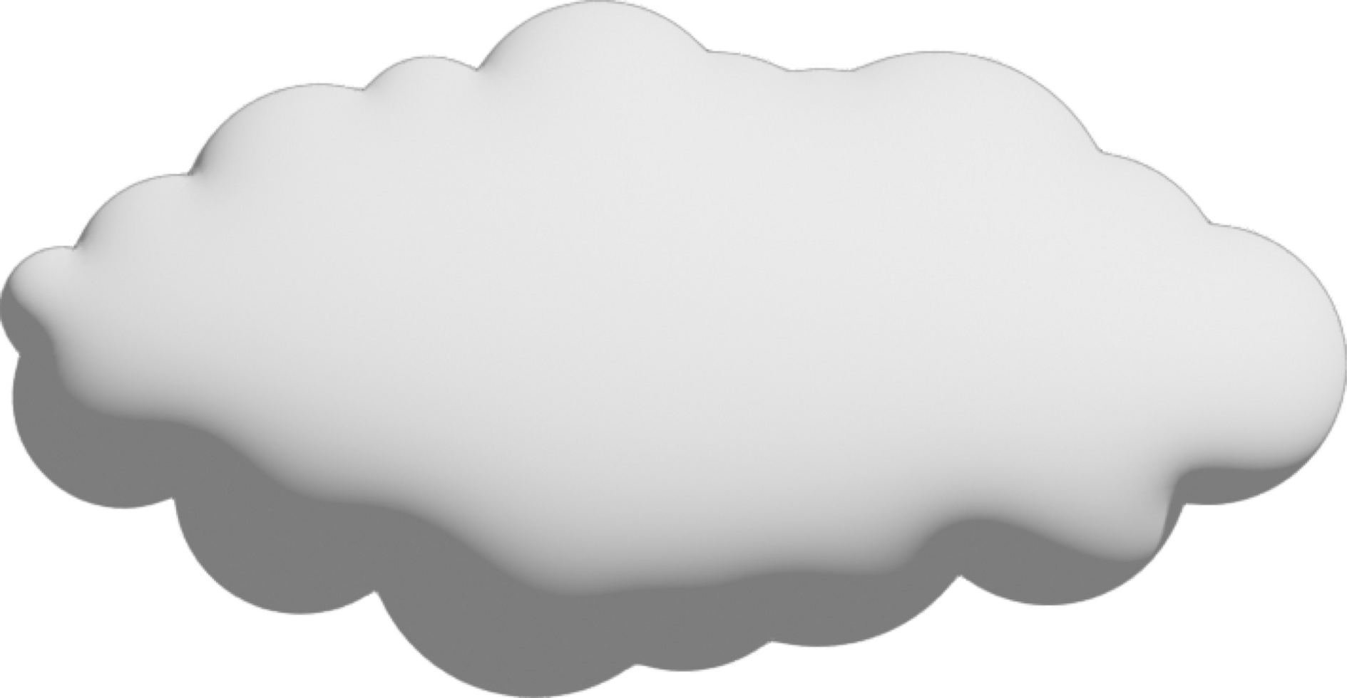 White cloud Crop-out Icon png