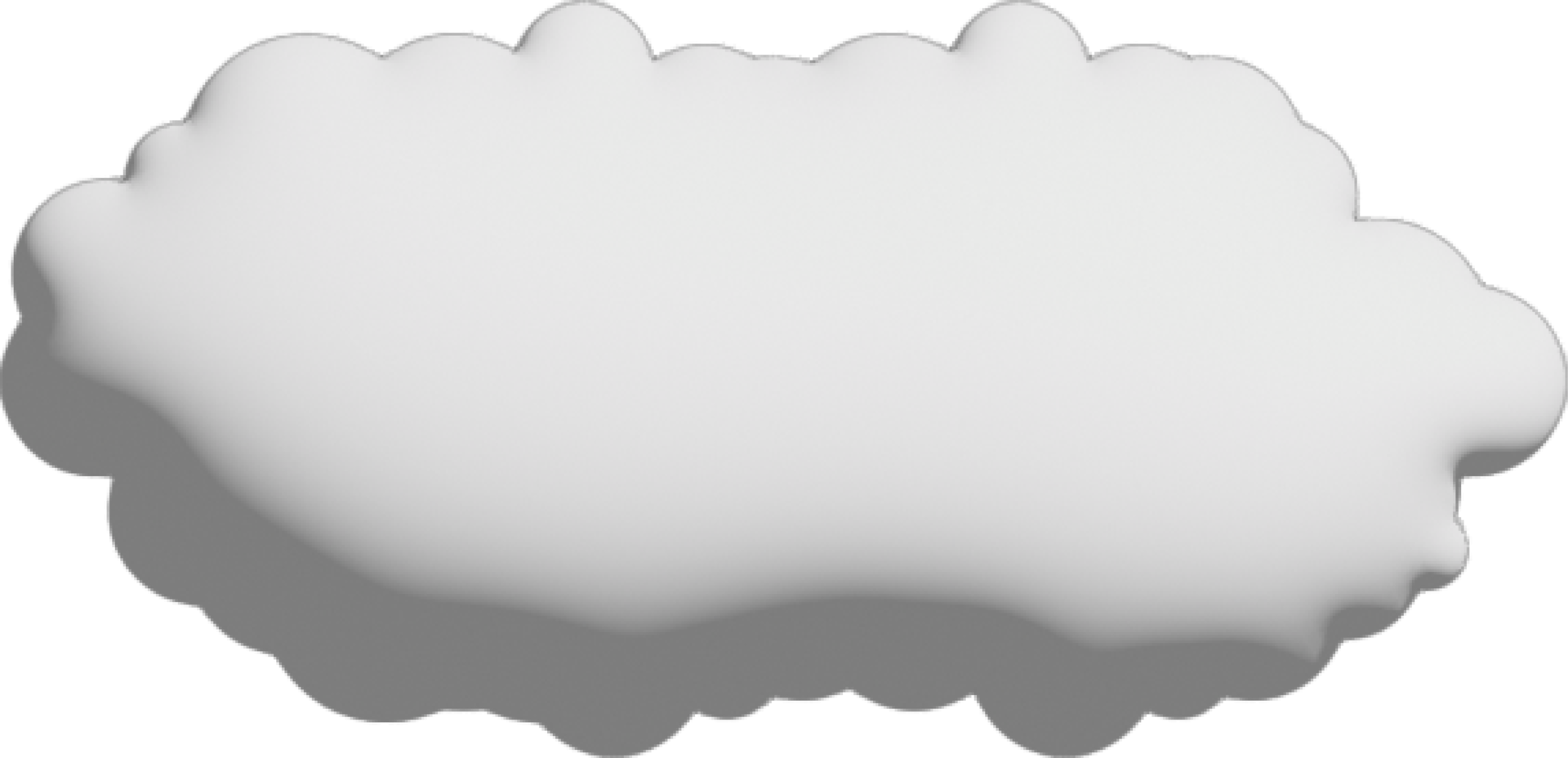 White cloud Crop-out Icon png