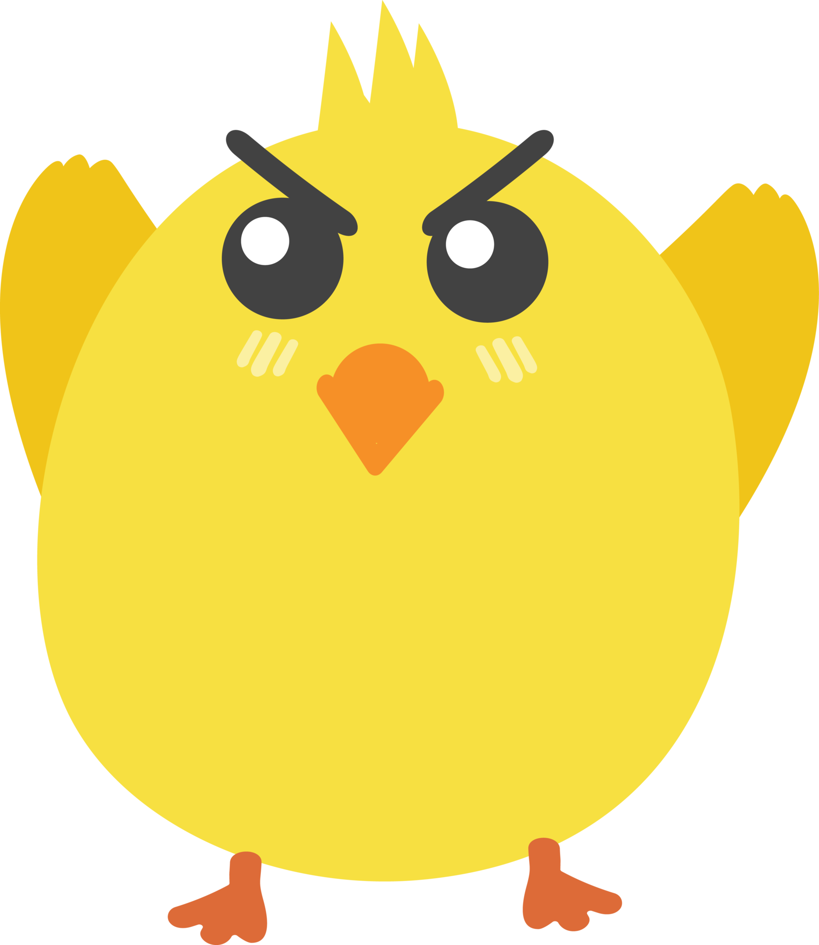 Free angry chick cartoon character crop-out 14215307 PNG with Transparent Background Free angry chick cartoon character crop-out 14215307 PNG with Transparent Background