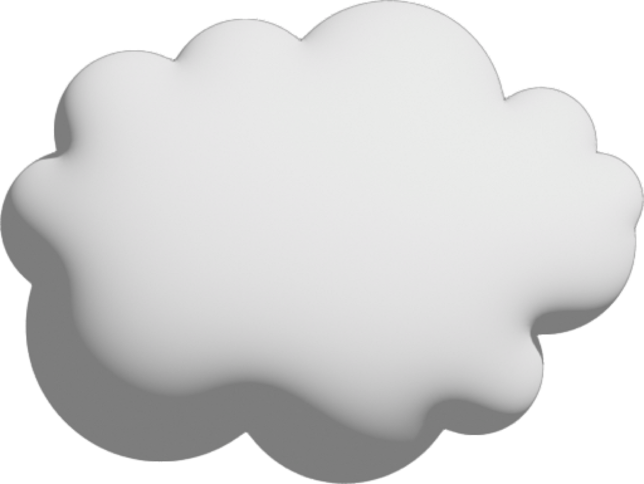 icono de recorte de nube blanca png