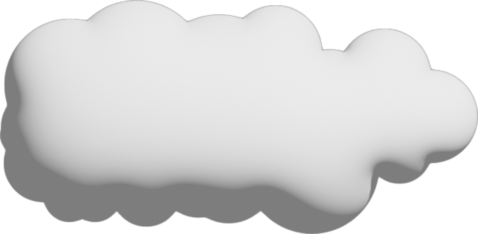 White cloud Crop-out Icon png