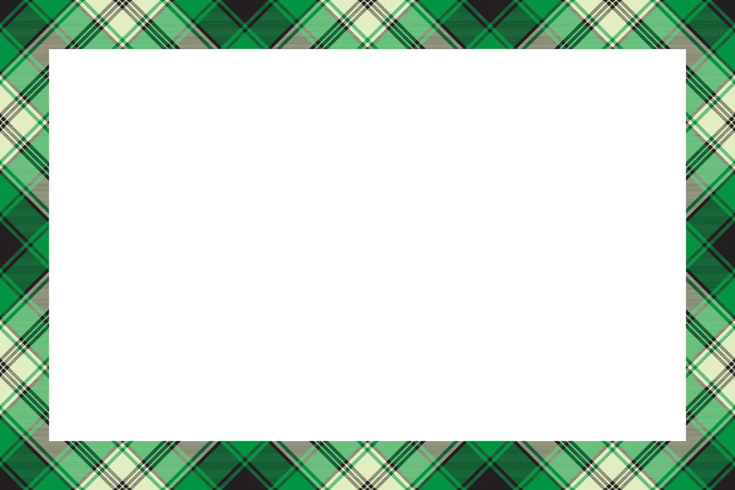 bordes rectangulares y marcos vectoriales. diseño de marco vintage geométrico de patrón de borde. textura de tela escocesa de tartán escocés. plantilla para tarjeta de regalo, collage, álbum de recortes o álbum de fotos y retrato. vector