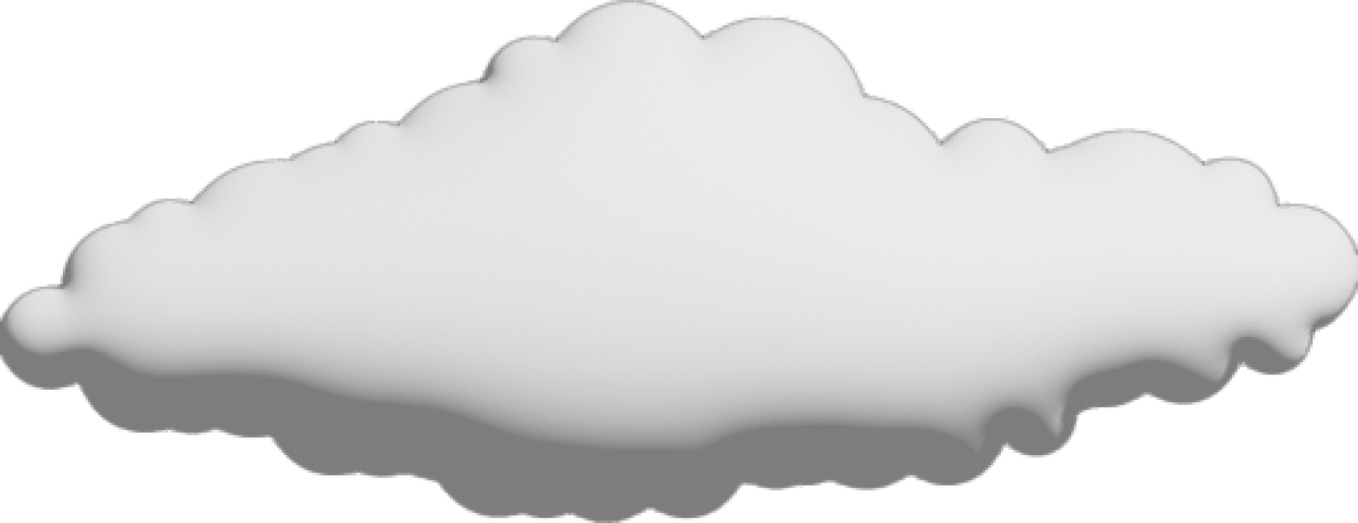 wit wolk uitsnijden icoon png