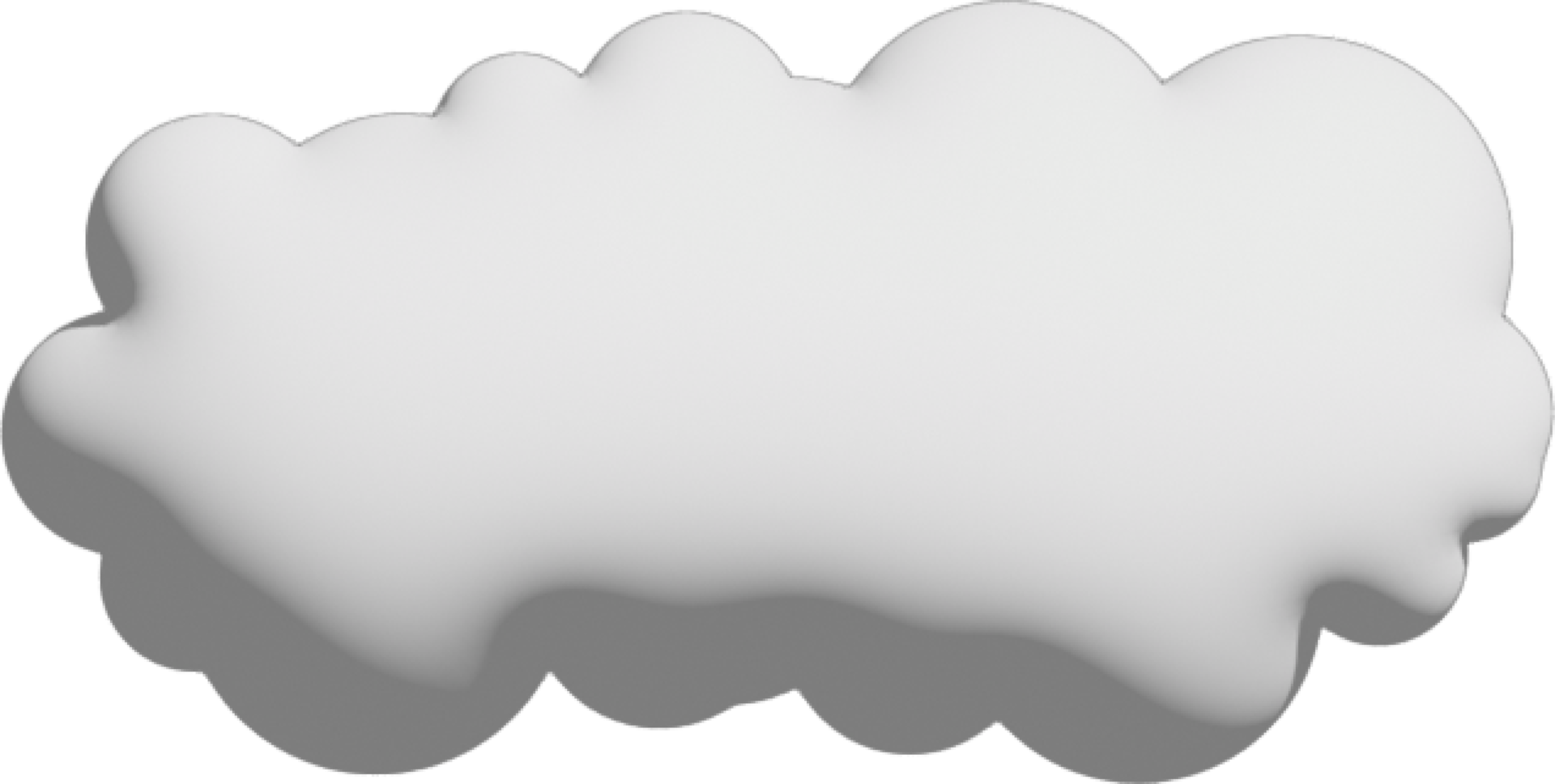 bianca nube ritagliare icona png