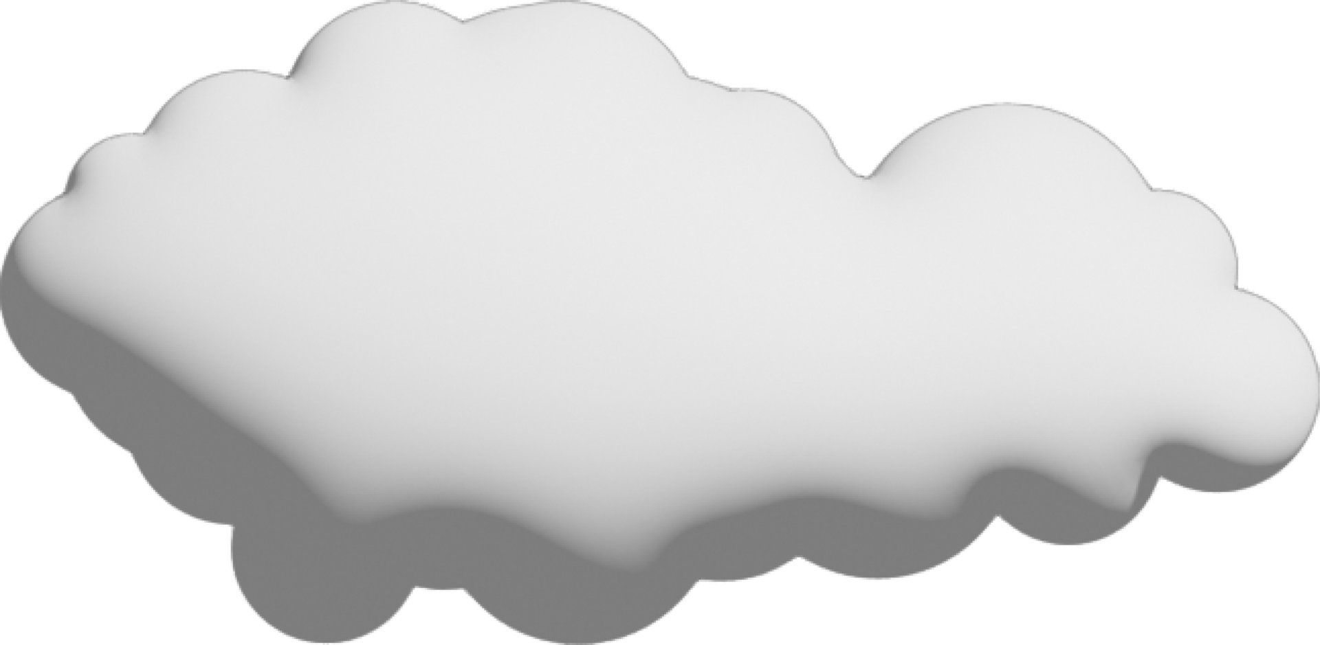 White cloud Crop-out Icon png