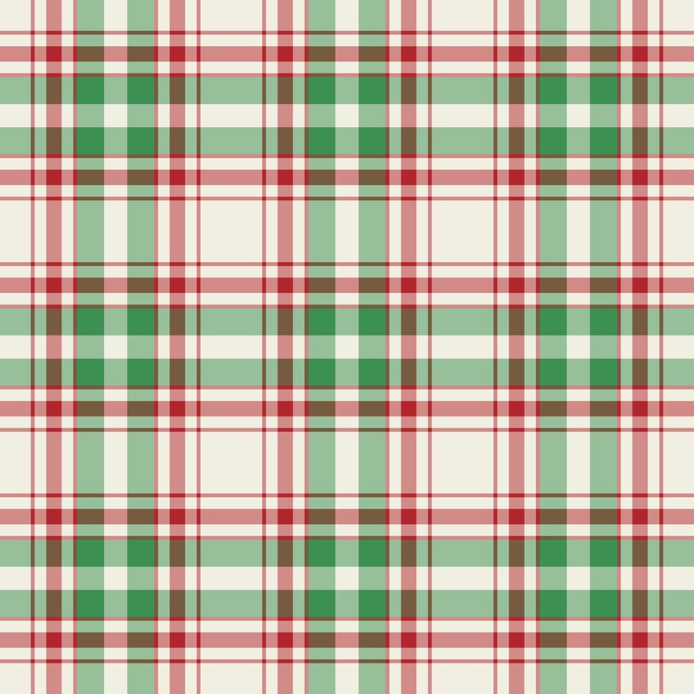 Plaid seamless pattern. Vector background of textile ornament. Flat fabric design.