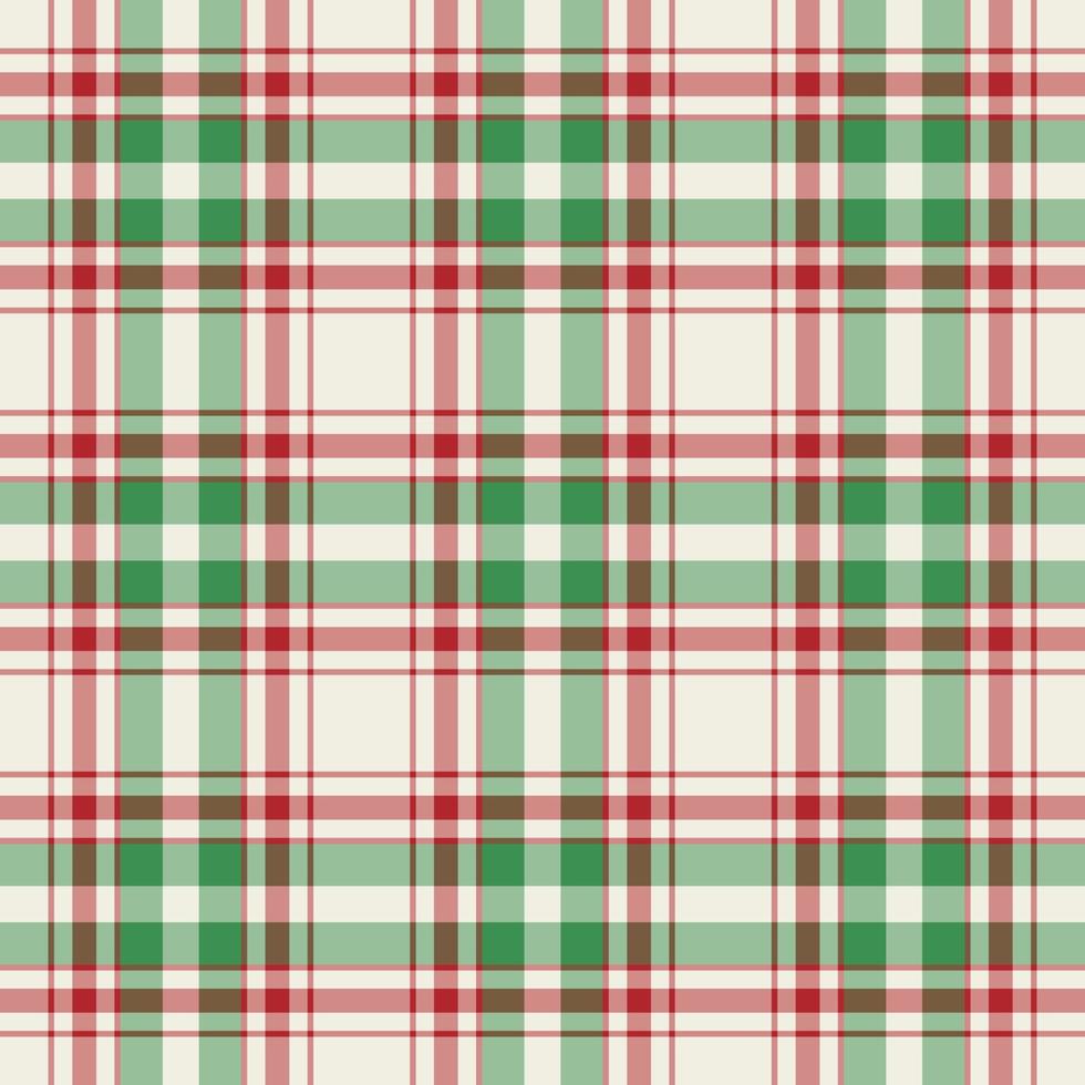 Plaid seamless pattern. Vector background of textile ornament. Flat fabric design.