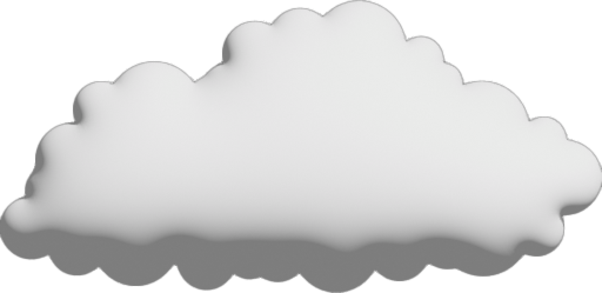 White cloud Crop-out Icon png