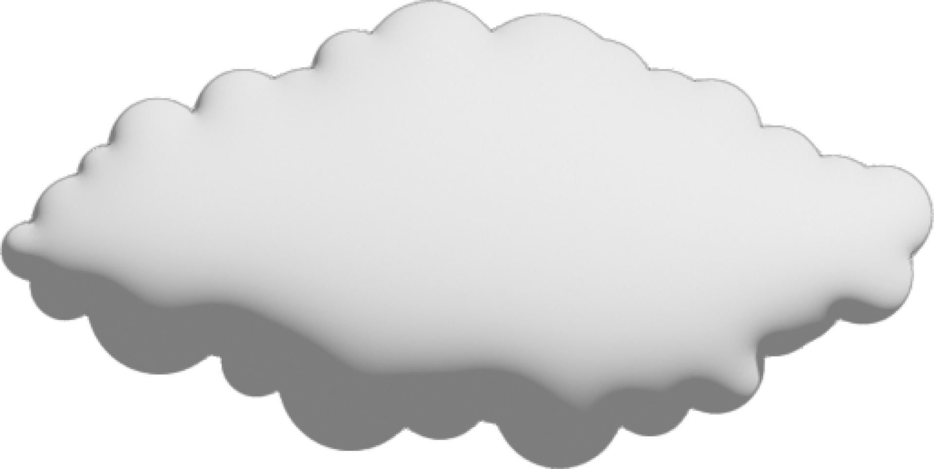 White cloud Crop-out Icon png