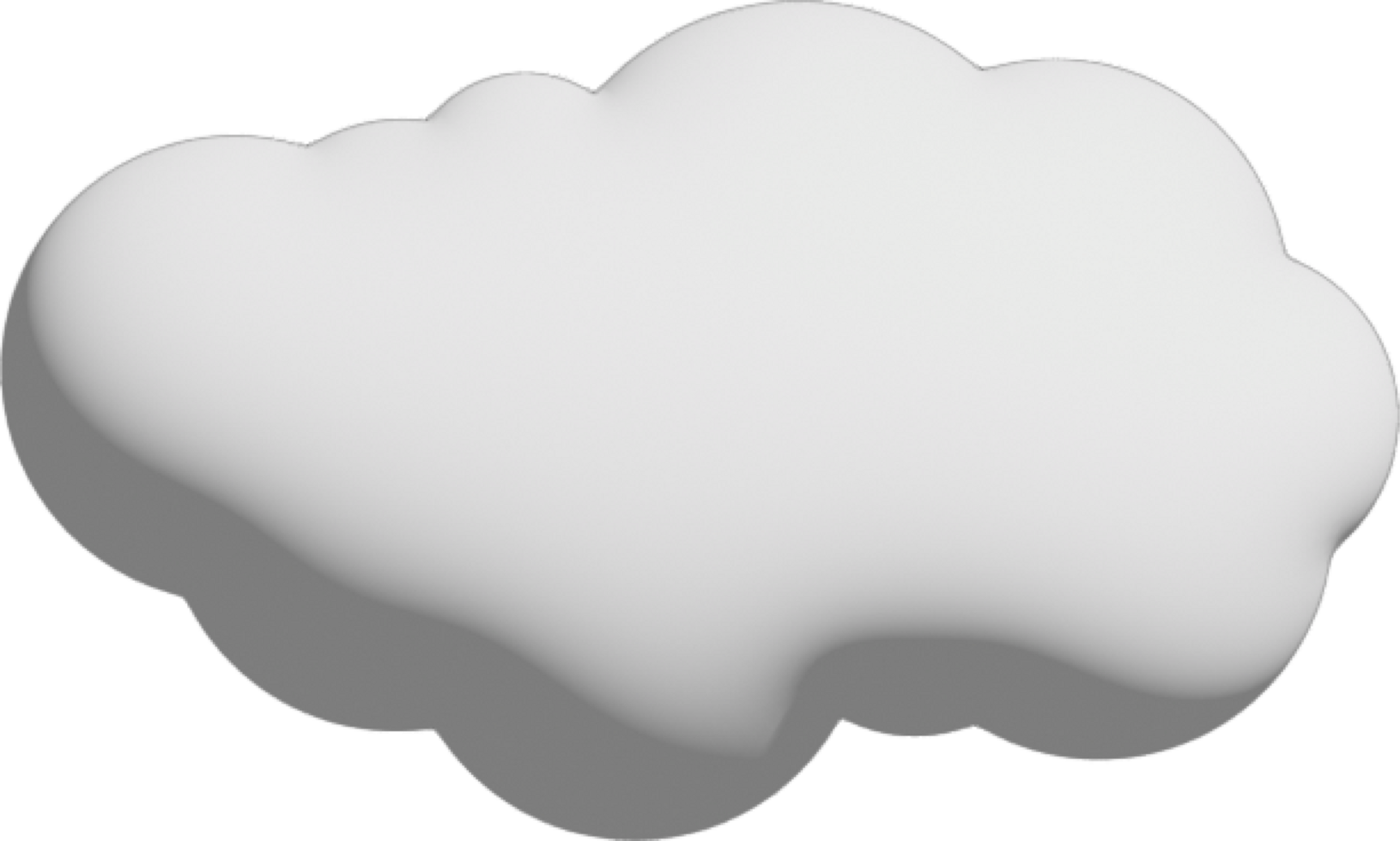 icono de recorte de nube blanca png