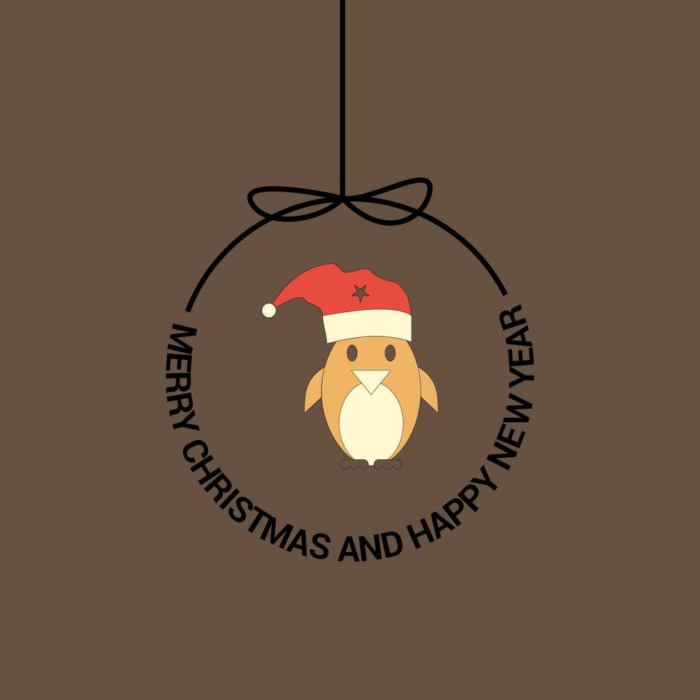 Merry Christmas Beautiful Card Background vector