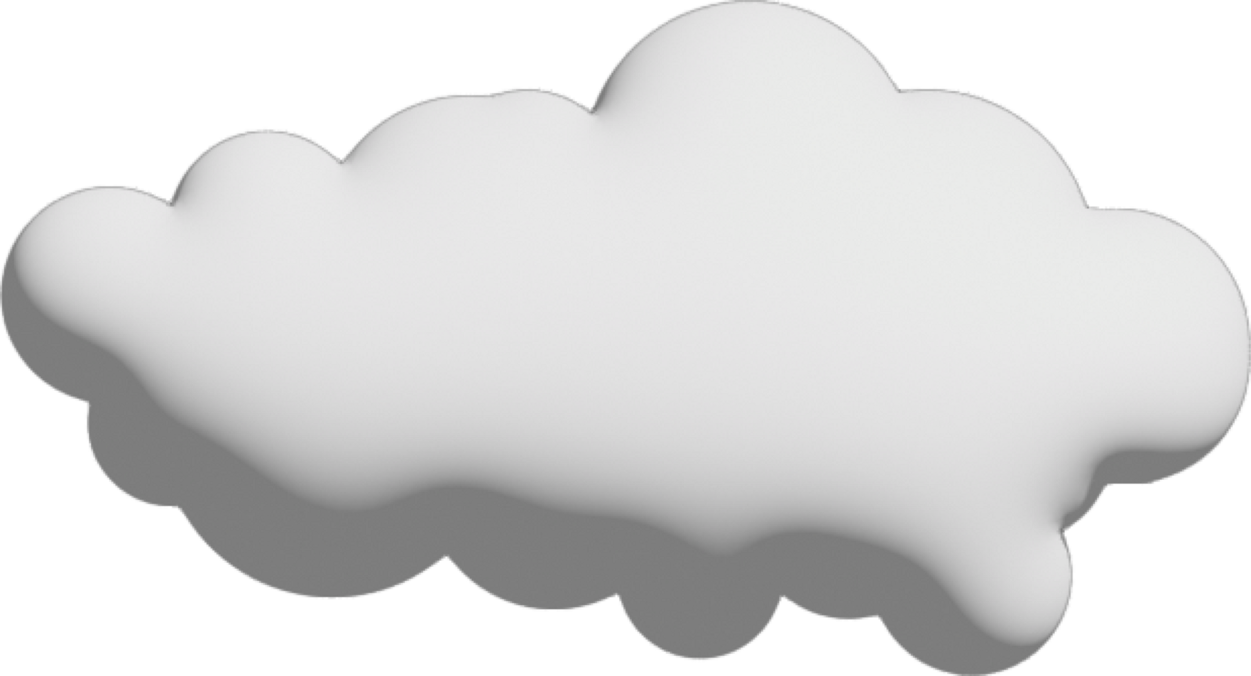 White cloud Crop-out Icon png