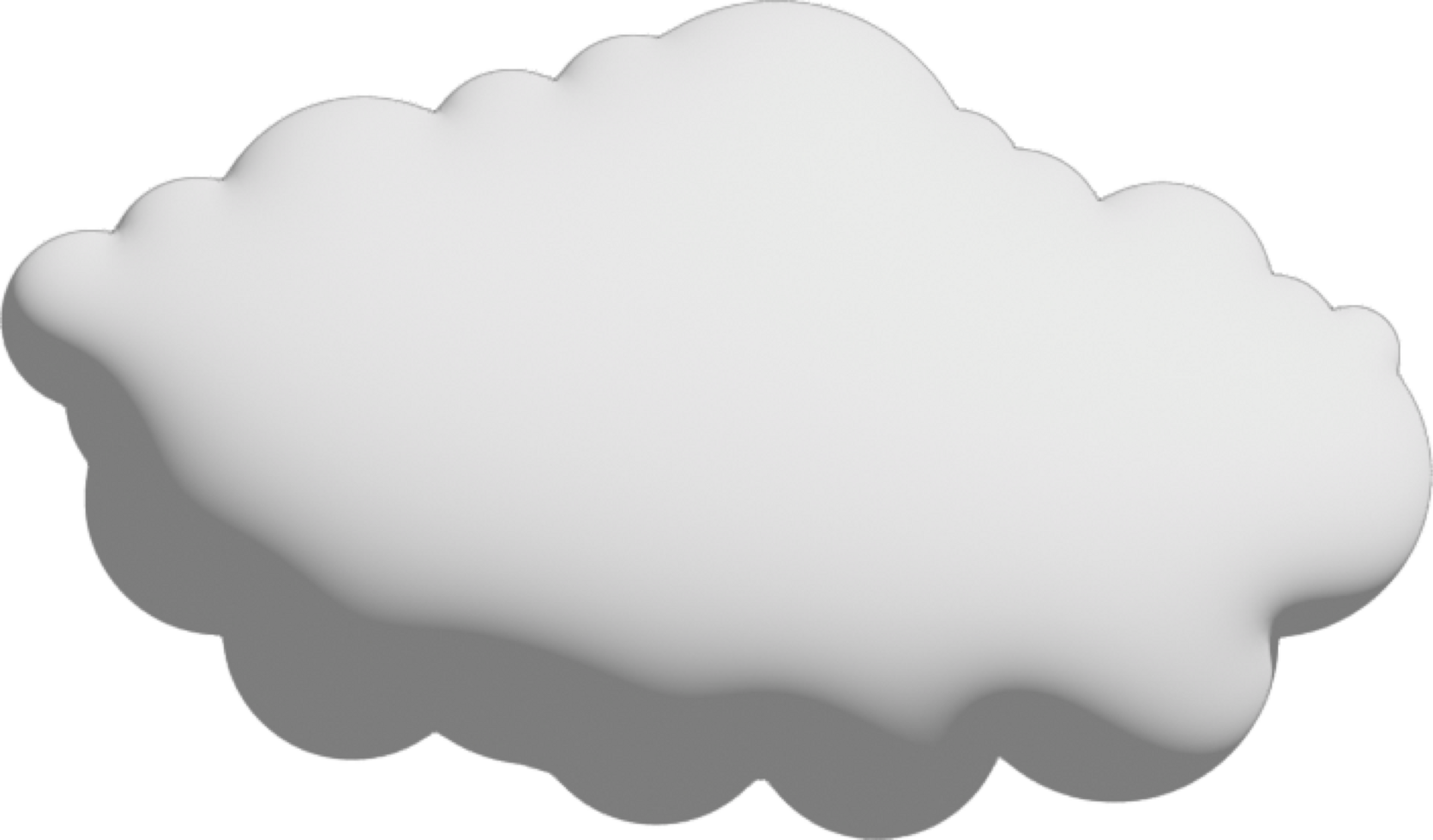 White cloud Crop-out Icon png