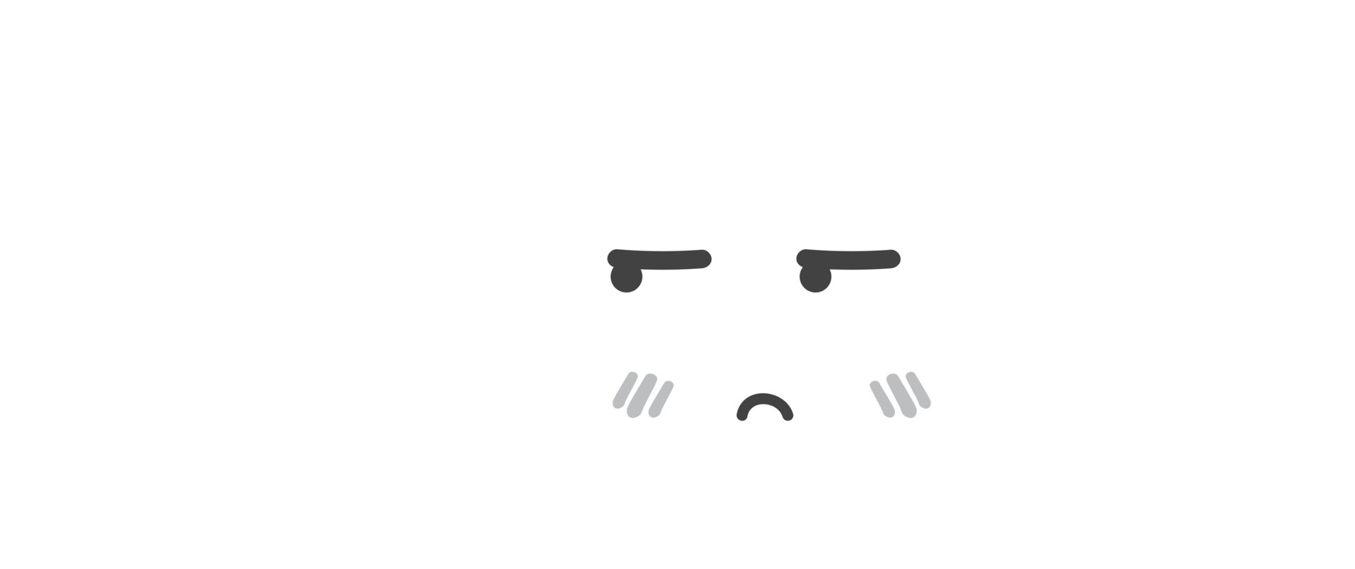 personnage de dessin animé de nuage blanc agacé png