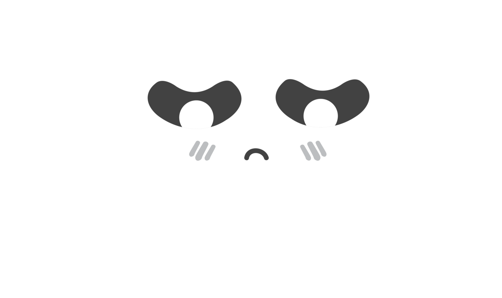 personnage de dessin animé de nuage blanc frustré png