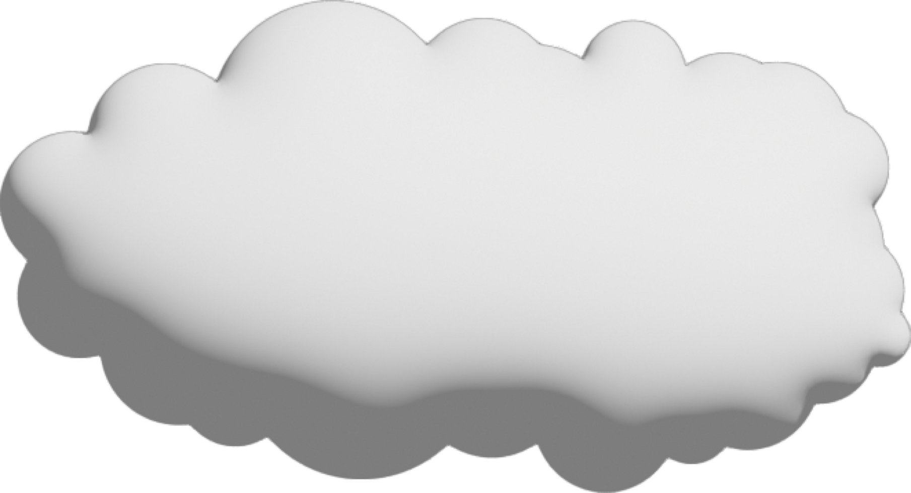 bianca nube ritagliare icona png