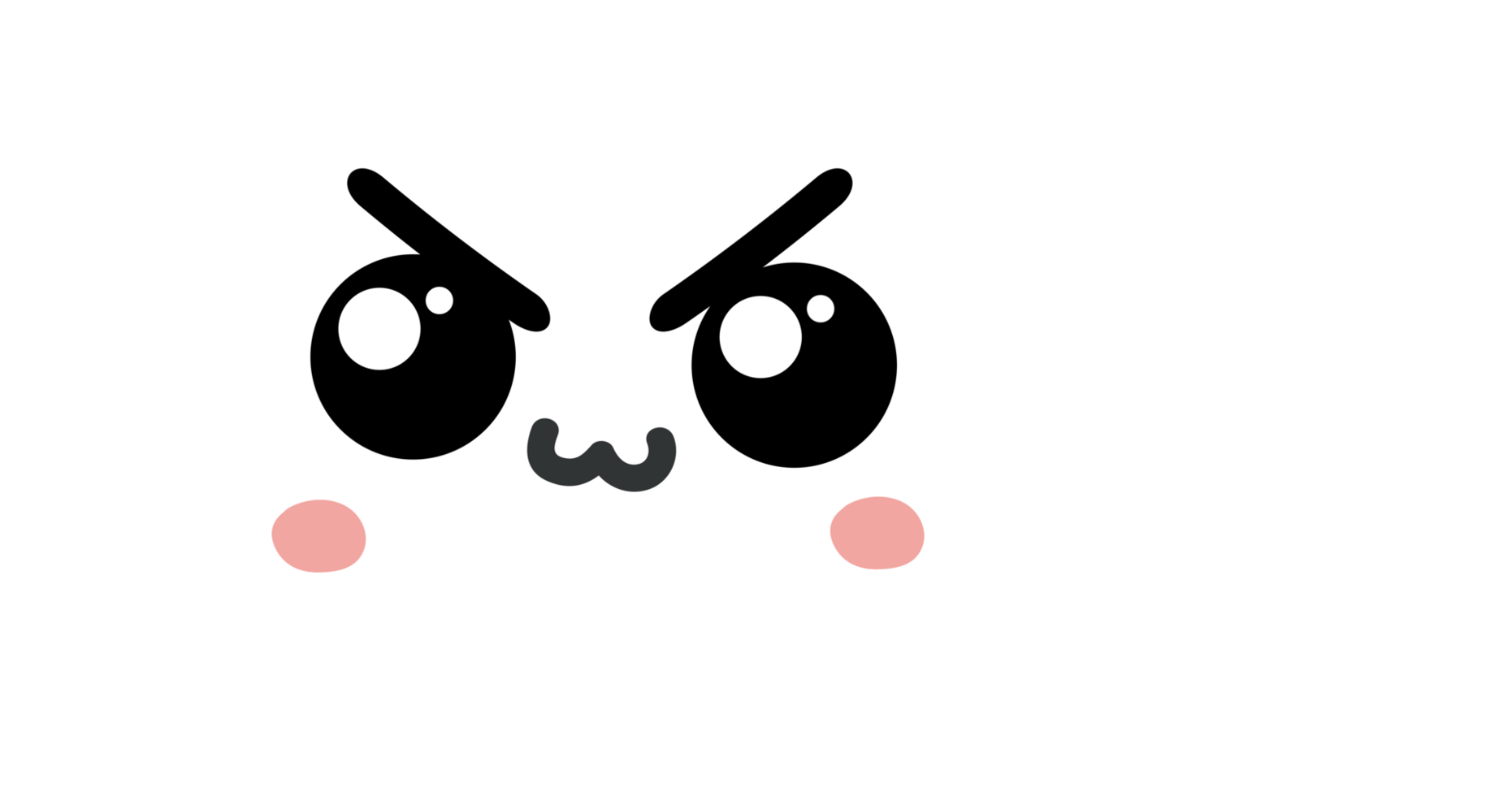 angry white cloud cartoon character crop-out png