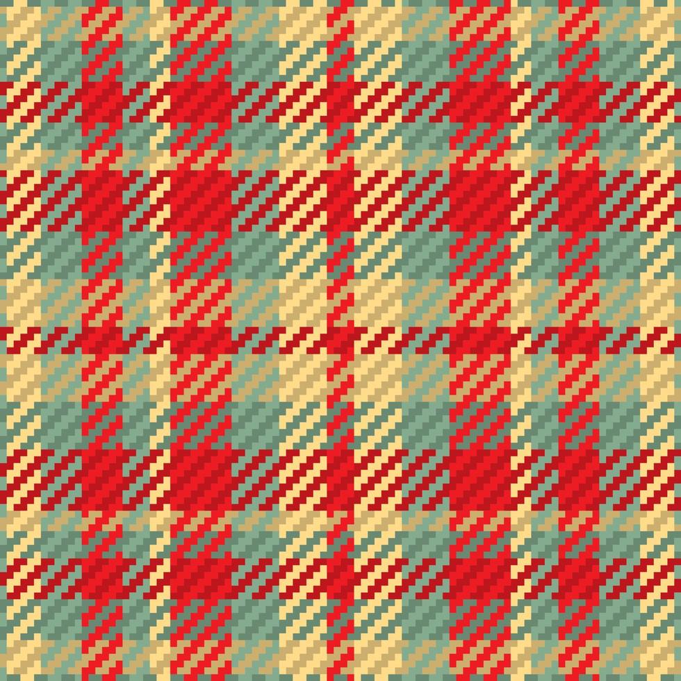 Seamless pattern of scottish tartan plaid. Repeatable background with check fabric texture. Vector backdrop striped textile print.