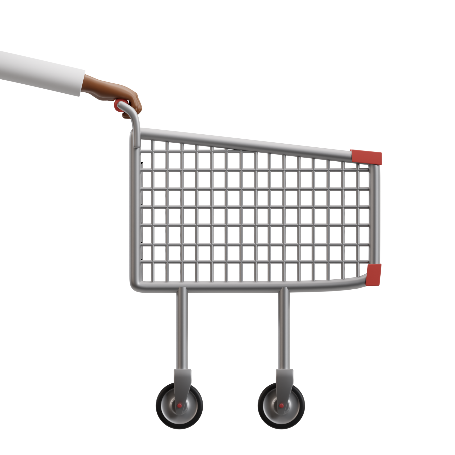 Hand Holding Shopping Cart Side View 14215782 PNG