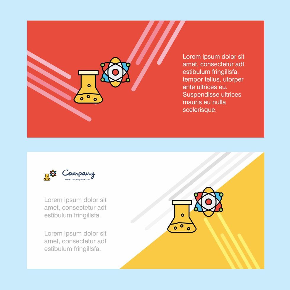 Chemical beaker abstract corporate business banner template horizontal advertising business banner vector