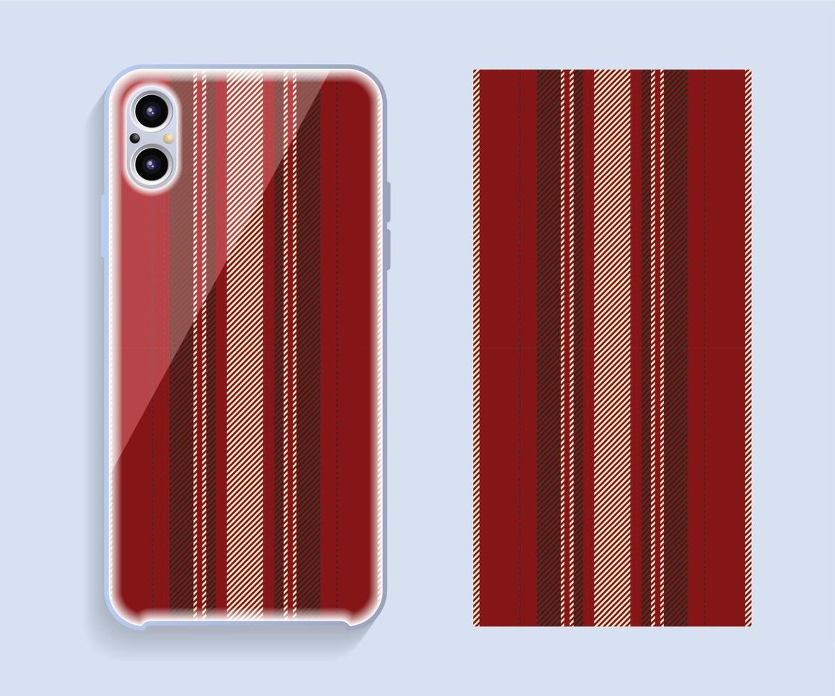 diseño de la cubierta del teléfono móvil. patrón de vector de caso de teléfono inteligente de plantilla.