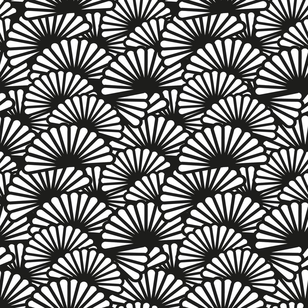 Seamless Geometric Art Deco Pattern flowers design. Abstract vector illustration floral background