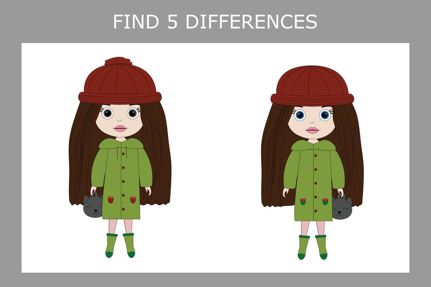 Educational game for children. vector