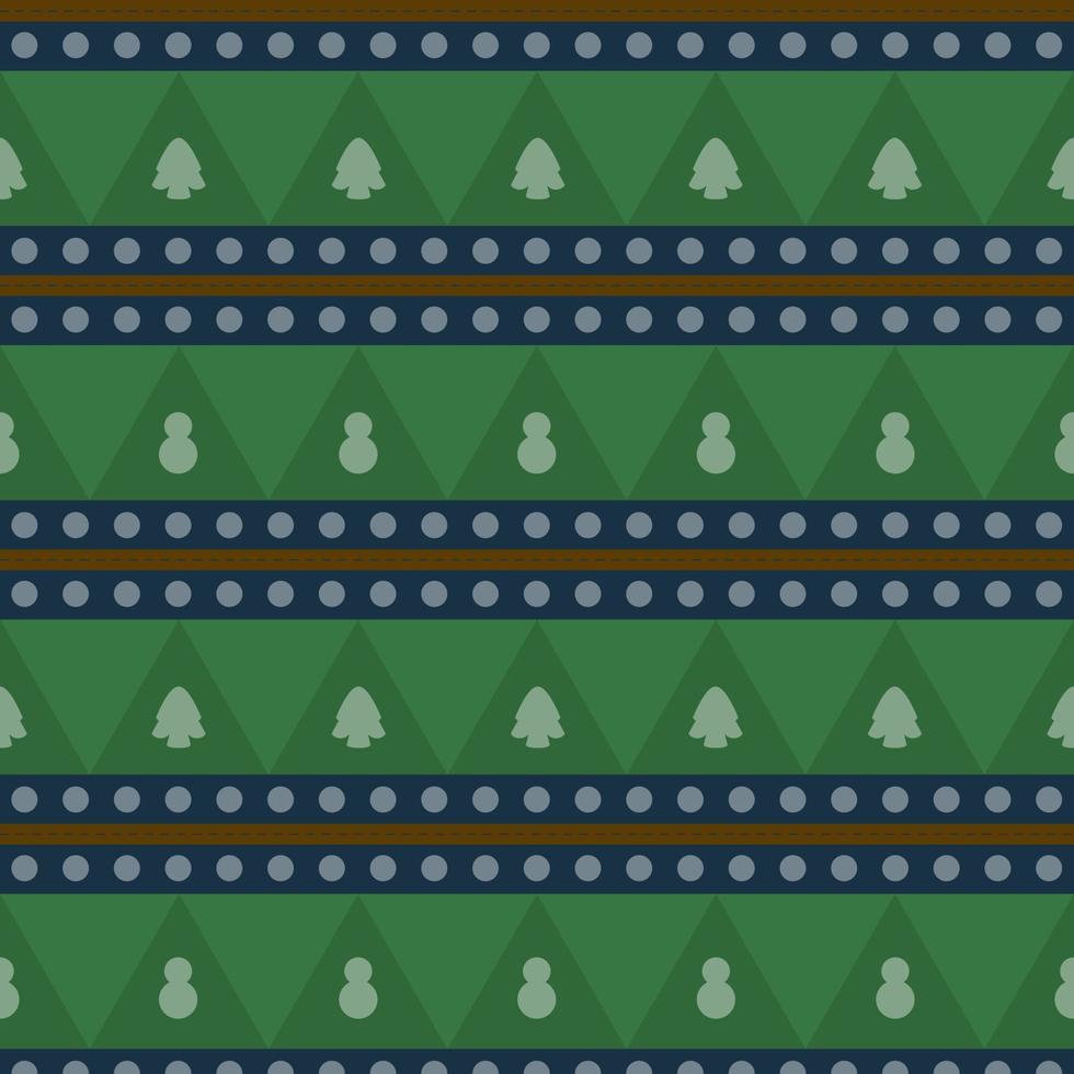 Christmas Green, Blue, and Brown Color Pattern Design. Solid Color. vector