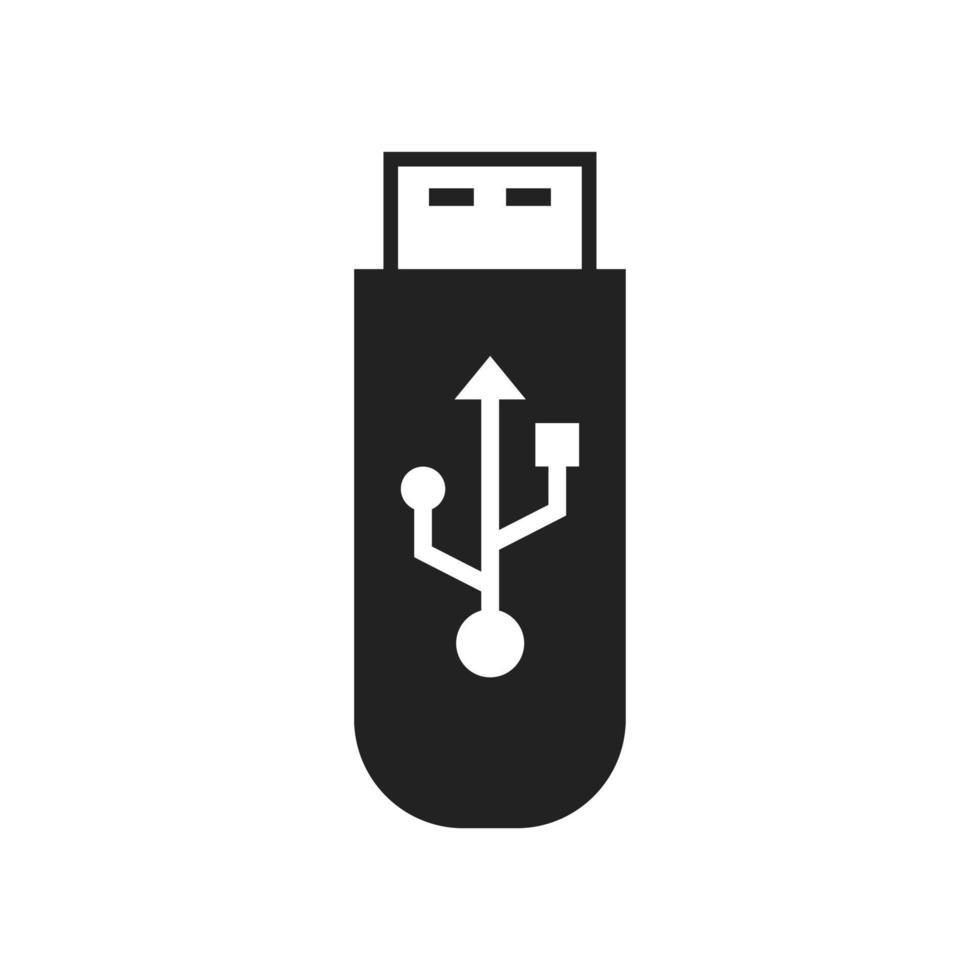 vector de símbolo de icono de disco flash